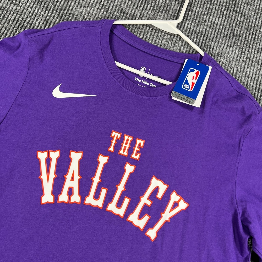 The Valley Suns Shirt Nike Mens Large Purple Long Sleeve NBA Basketball New